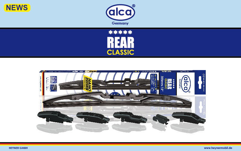 New: Rear wiper blades REAR classic